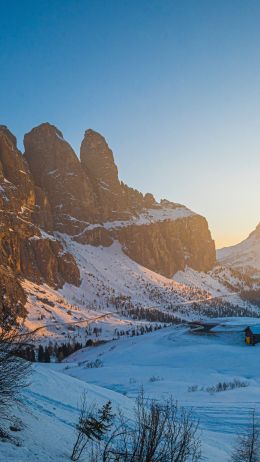 Gardena Pass, Italy Wallpaper 720x1280