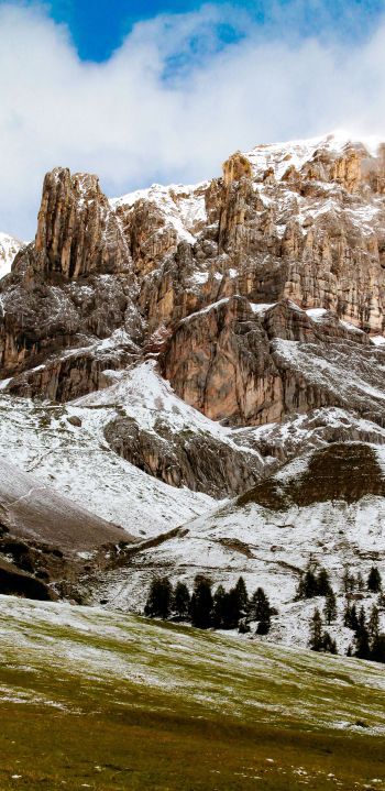 Dolomites, Trentino, Tennessee, Italy Wallpaper 1080x2220