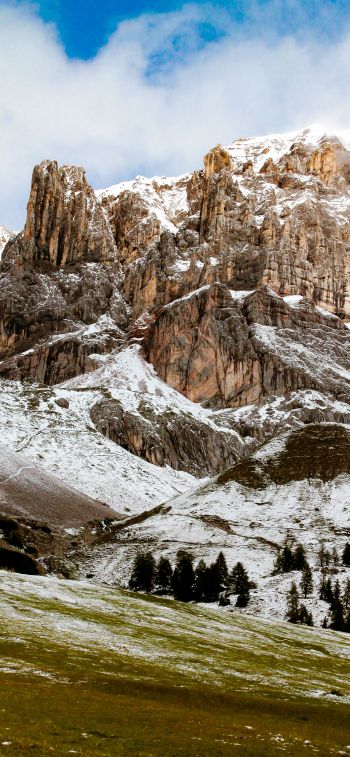 Dolomites, Trentino, Tennessee, Italy Wallpaper 828x1792