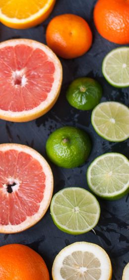 citrus, grapefruit, lemon Wallpaper 1080x2340