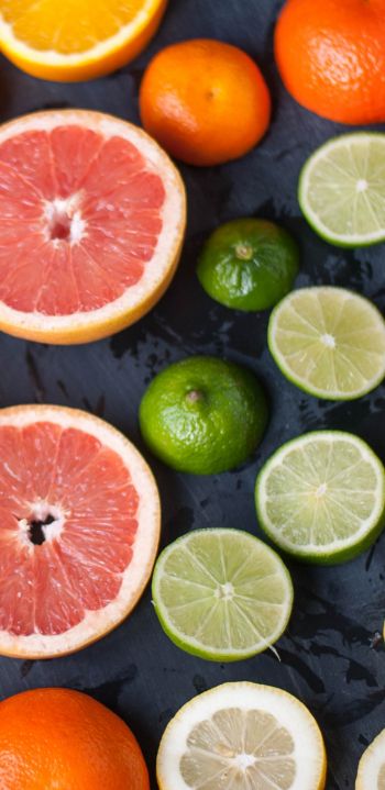 citrus, grapefruit, lemon Wallpaper 1080x2220