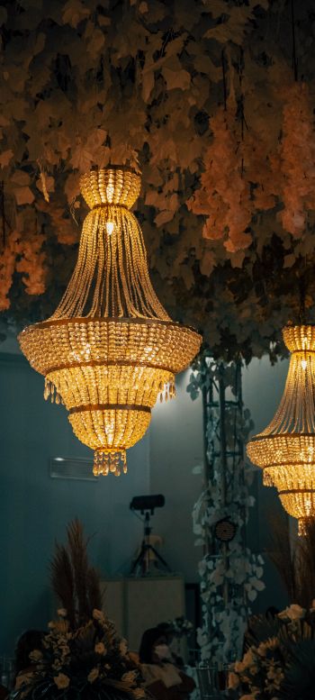 chandeliers, interior Wallpaper 720x1600