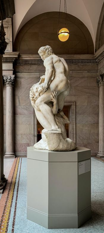 Обои 1440x3200 статуя, скульптура