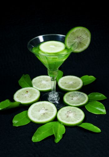 cocktail, lime, citrus Wallpaper 1640x2360
