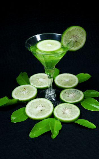 cocktail, lime, citrus Wallpaper 1752x2800