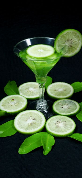 cocktail, lime, citrus Wallpaper 1080x2340