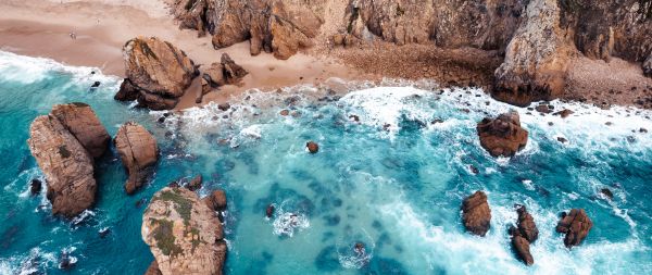 Ursa Beach, Portugal Wallpaper 2560x1080