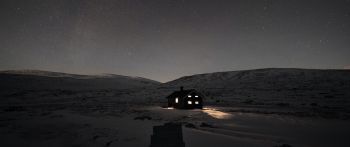 Norway, night Wallpaper 2560x1080
