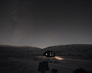 Norway, night Wallpaper 1280x1024