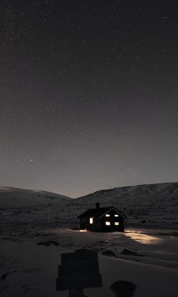 Norway, night Wallpaper 1200x2000