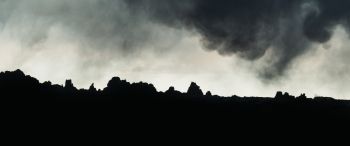 before the storm, dark photo Wallpaper 3440x1440