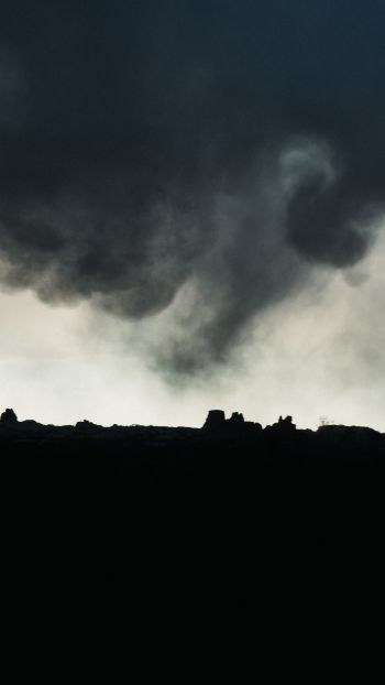before the storm, dark photo Wallpaper 1440x2560