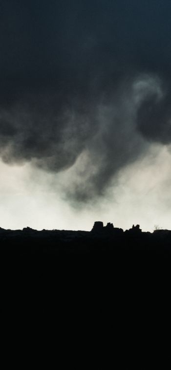 before the storm, dark photo Wallpaper 828x1792