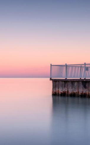 sunset, jetty Wallpaper 800x1280