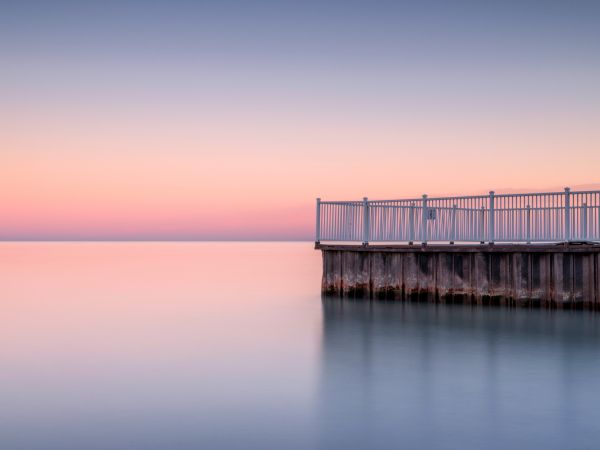 sunset, jetty Wallpaper 1024x768