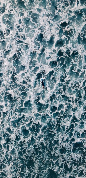 sea, rest Wallpaper 1080x2220