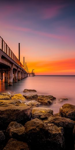 Alassio, province of Savona, Italy Wallpaper 720x1440