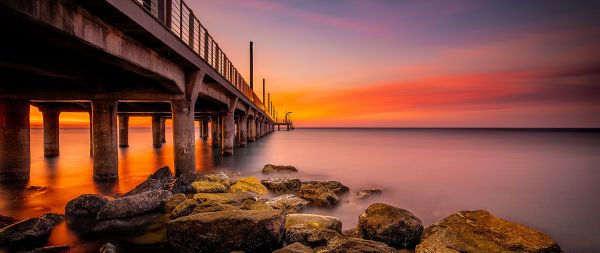 Alassio, province of Savona, Italy Wallpaper 2560x1080