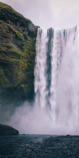 Обои 720x1440 Исландия, водопад