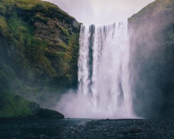 Обои 1280x1024 Исландия, водопад