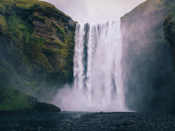 Iceland, waterfall Wallpaper 800x600