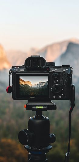 camera, shooting outdoors Wallpaper 1440x2960