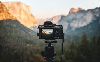 camera, shooting outdoors Wallpaper 2560x1600