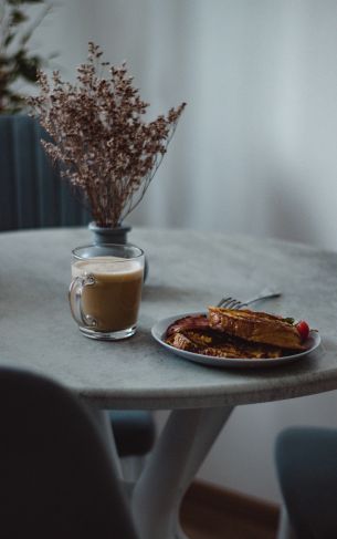 breakfast, indoors Wallpaper 1752x2800