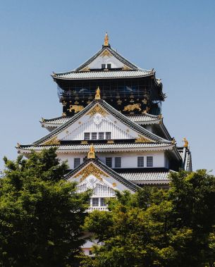 Osaka Castle, Japan, temple Wallpaper 2866x3563