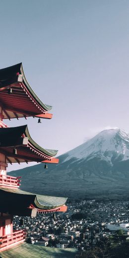 Fujiyama, volcano, Japan Wallpaper 720x1440