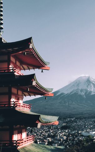 Fujiyama, volcano, Japan Wallpaper 1752x2800