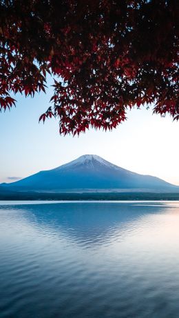 Fujiyama, volcano, Japan Wallpaper 640x1136