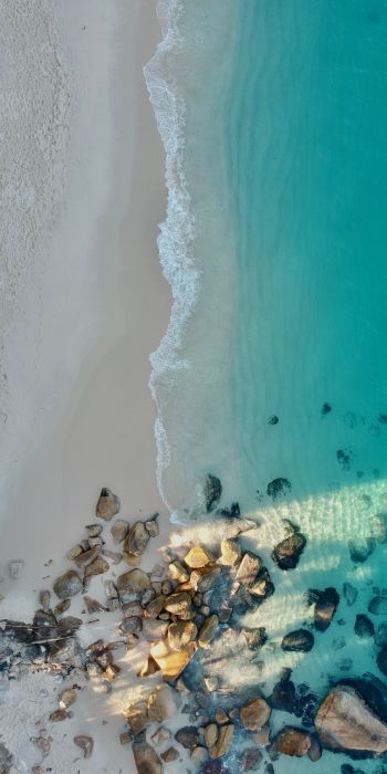 sea, drone photo Wallpaper 720x1440