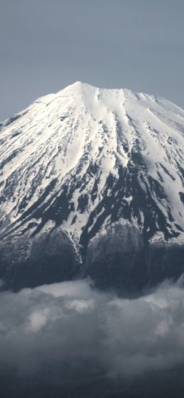 Fujiyama, volcano, Japan Wallpaper 1284x2778