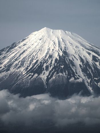 Fujiyama, volcano, Japan Wallpaper 1536x2048