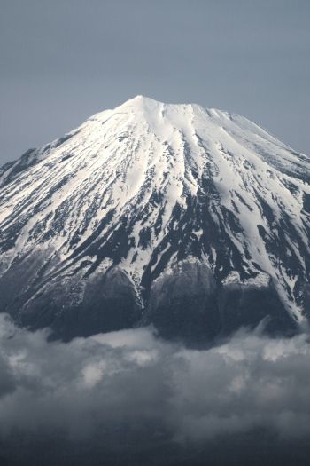 Обои 640x960 Фудзияма, вулкан, Япония