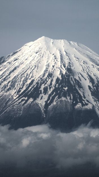 Обои 750x1334 Фудзияма, вулкан, Япония