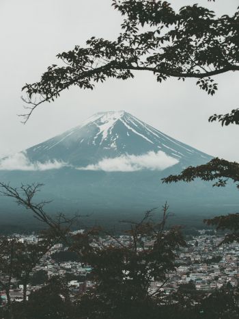 Fujiyama, volcano, Japan Wallpaper 2048x2732