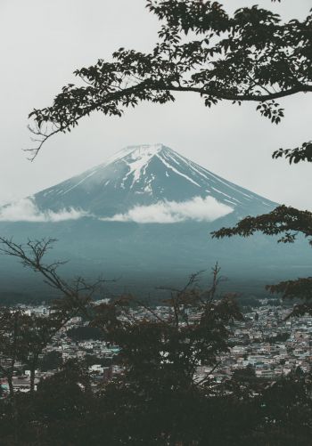 Fujiyama, volcano, Japan Wallpaper 1668x2388
