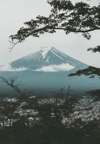Fujiyama, volcano, Japan Wallpaper 1640x2360
