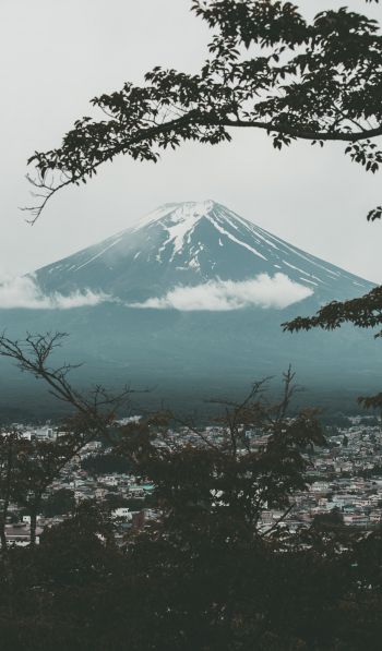 Fujiyama, volcano, Japan Wallpaper 600x1024