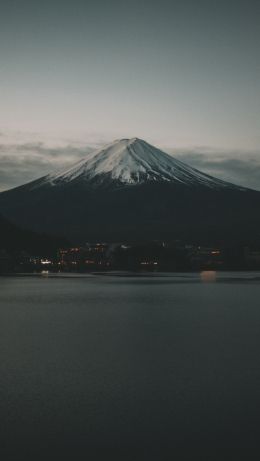 Fujiyama, volcano, Japan Wallpaper 640x1136