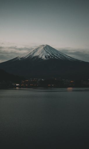 Fujiyama, volcano, Japan Wallpaper 1200x2000