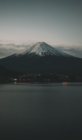 Обои 600x1024 Фудзияма, вулкан, Япония