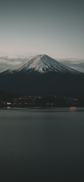 Обои 828x1792 Фудзияма, вулкан, Япония