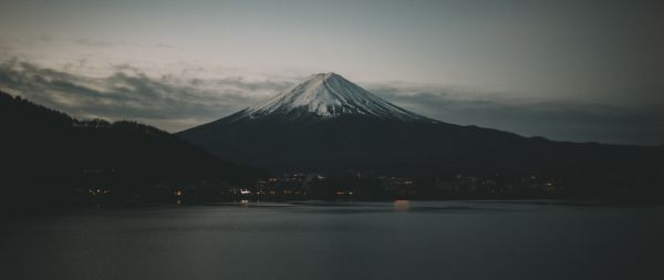 Обои 2560x1080 Фудзияма, вулкан, Япония