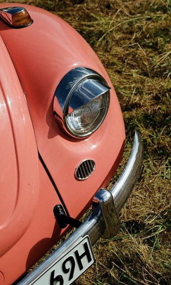 Pink VW Beetle Wallpaper 1200x2000