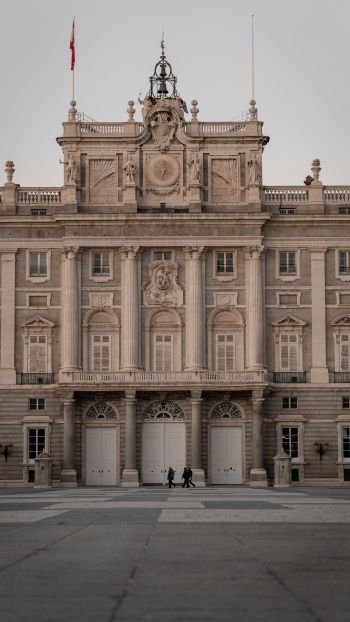 royal palace, Madrid, Spain Wallpaper 1440x2560