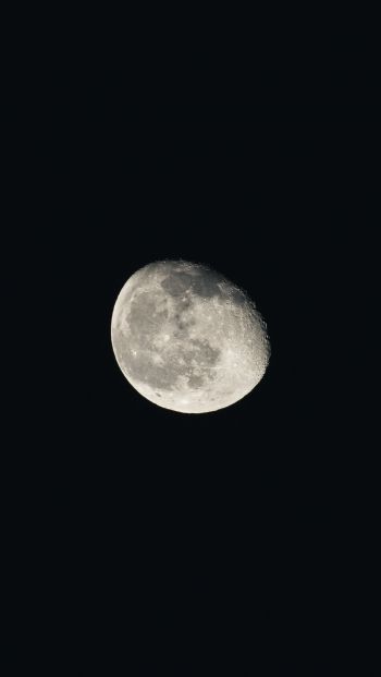 moon, night, black Wallpaper 640x1136