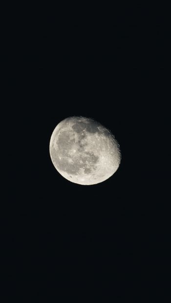 Обои 720x1280 луна, ночь, черный